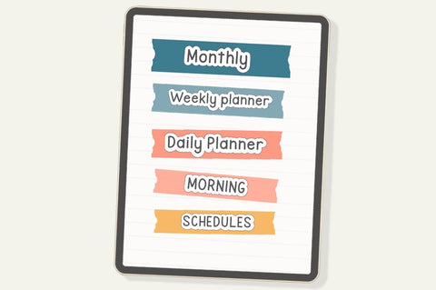 Notes Schedule Font Manjali_Studio 