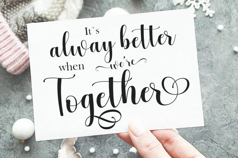 Nothing Script Font Suza Studio 