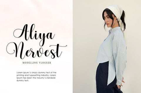 Nothing Script Font Suza Studio 