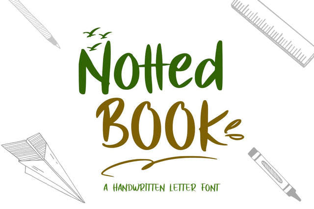 Notted Book Font Megatype 