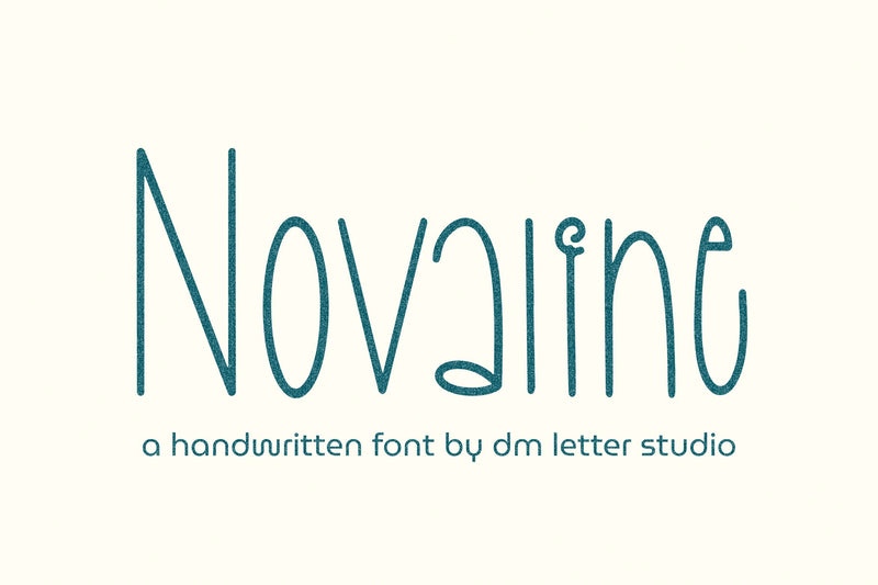 Novaline Font Dm Letter Studio 
