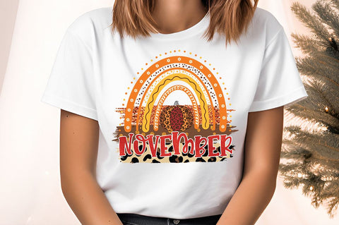 November PNG Design Sublimation Designangry 