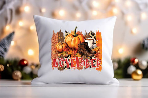 November PNG Design Sublimation Designangry 