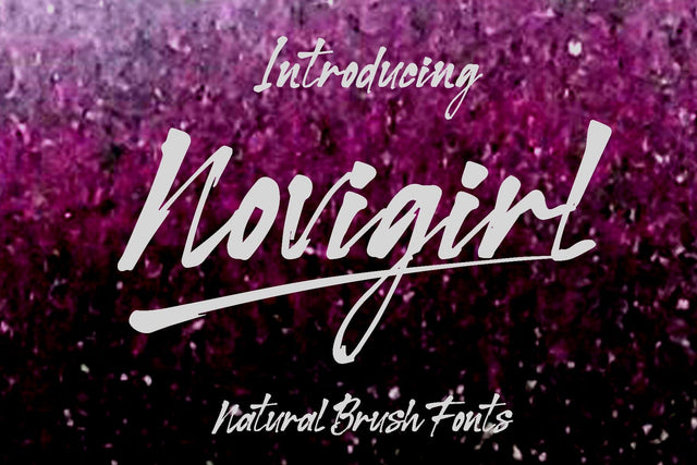 Novigirl Brush Font Sulthan studio 