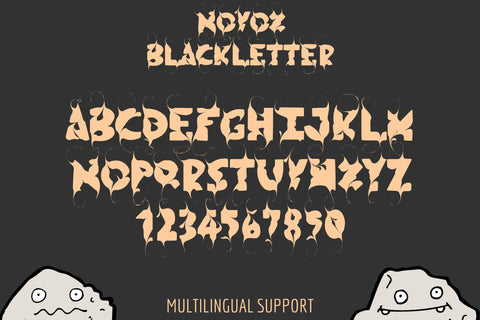 Novox Blackletter Font Dm Letter Studio 