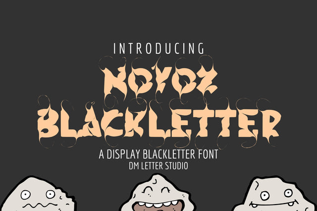 Novox Blackletter Font Dm Letter Studio 