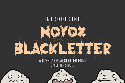 Novox Blackletter Font Dm Letter Studio 