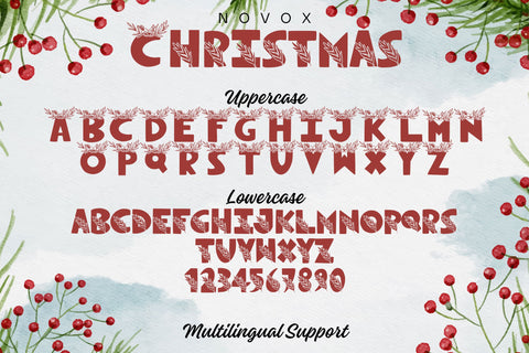 Novox Christmas Font Dm Letter Studio 