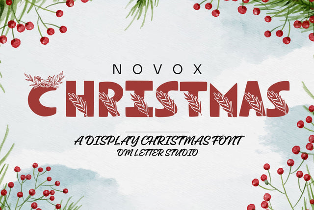 Novox Christmas Font Dm Letter Studio 