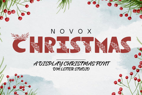 Novox Christmas Font Dm Letter Studio 