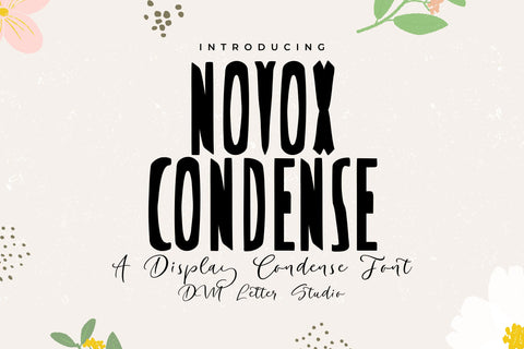 Novox Condense Font Dm Letter Studio 