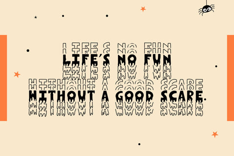 Novox Ghost Stacked Font Dm Letter Studio 