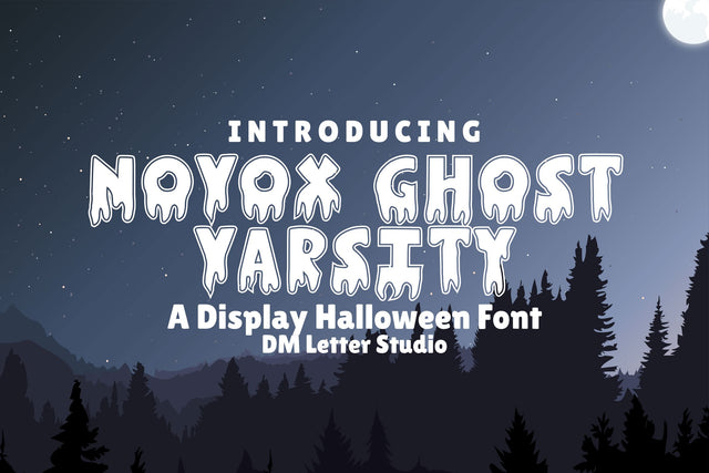 Novox Ghost Varsity Font Dm Letter Studio 