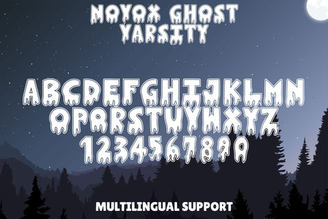 Novox Ghost Varsity Font Dm Letter Studio 