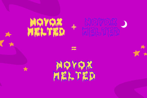 Novox Melted Font Dm Letter Studio 