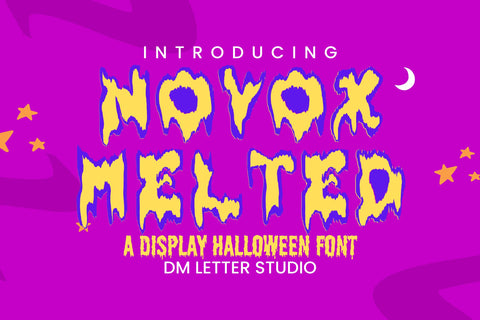 Novox Melted Font Dm Letter Studio 