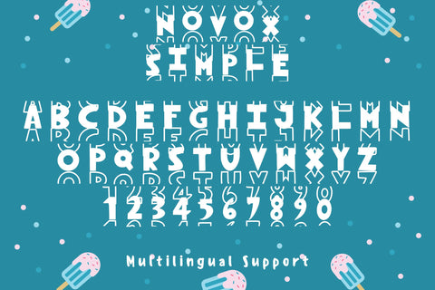 Novox Simple Font Dm Letter Studio 