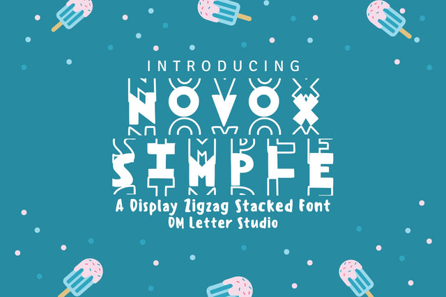 Novox Simple Font Dm Letter Studio 