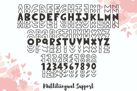 Novox Stacked Font Dm Letter Studio 