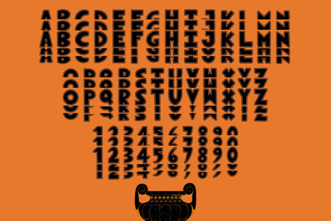 Novox Varsity Stacked Font Dm Letter Studio 