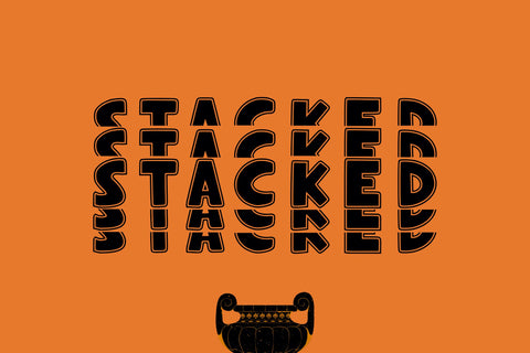 Novox Varsity Stacked Font Dm Letter Studio 