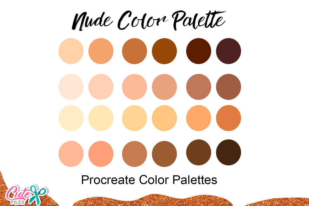 Nude Color | Skin tones Palette for Procreate - So Fontsy