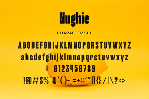 Nughie - Modern Bold Sans Serif Font studioalmeera 