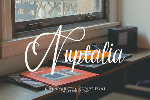 Nuptalia Font Dm Letter Studio 