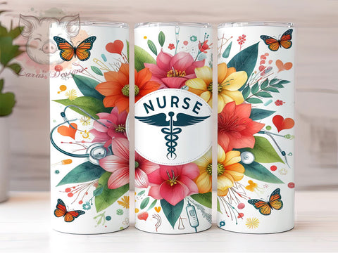 Nurse 20oz Tumbler Png, Straight & Tapered Tumbler Png, Nurse Affirmations Tumbler Png, Digital Download PNG Sublimation Lara' s Designs 