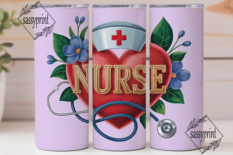 Nurse Appreciation Tumbler Wrap PNG Sublimation sassyprint 