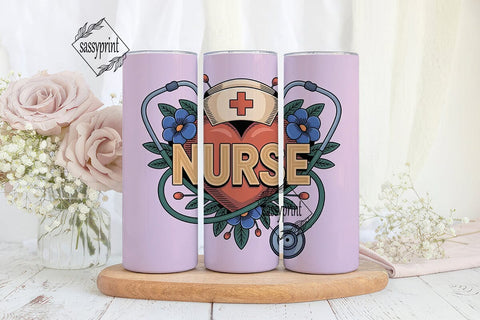 Nurse Appreciation Tumbler Wrap PNG Sublimation sassyprint 
