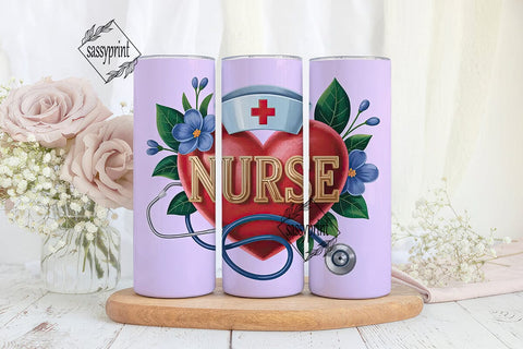 Nurse Appreciation Tumbler Wrap PNG Sublimation sassyprint 