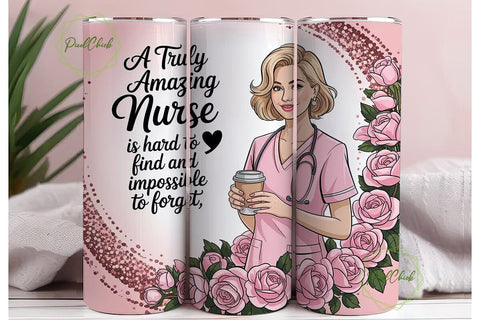 Nurse Appreciation Tumbler Wrap Sublimation PixelChick 