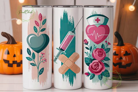 Nurse Appreciation Tumbler Wrap Sublimation PixelChick 