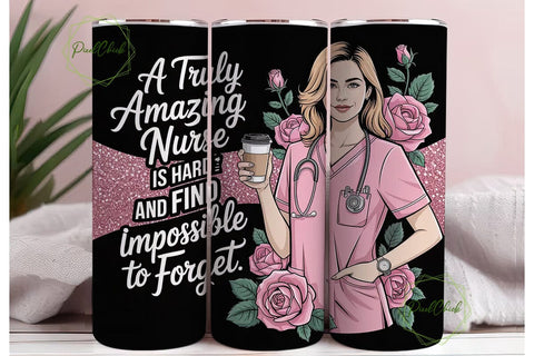 Nurse Appreciation Tumbler Wrap Sublimation PixelChick 