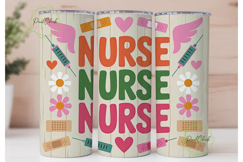 Nurse Appreciation Tumbler Wrap Sublimation PixelChick 