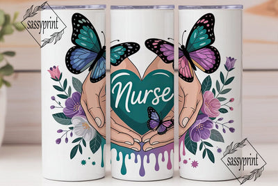 Nurse Appreciation Tumbler Wrap Sublimation sassyprint 