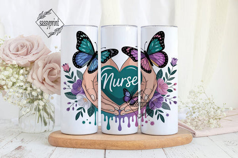 Nurse Appreciation Tumbler Wrap Sublimation sassyprint 