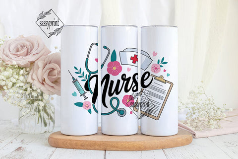 Nurse Appreciation Tumbler Wrap Sublimation sassyprint 
