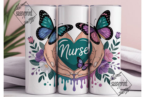 Nurse Appreciation Tumbler Wrap Sublimation sassyprint 
