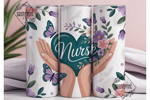 Nurse Appreciation Tumbler Wrap Sublimation sassyprint 