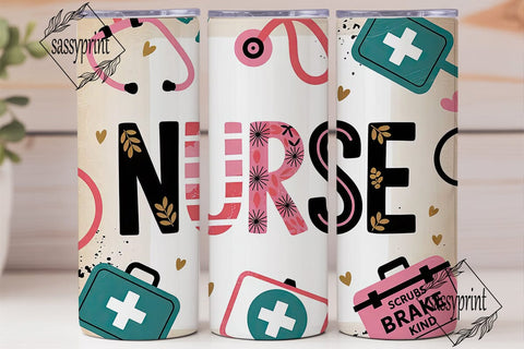 Nurse Appreciation Tumbler Wrap Sublimation sassyprint 