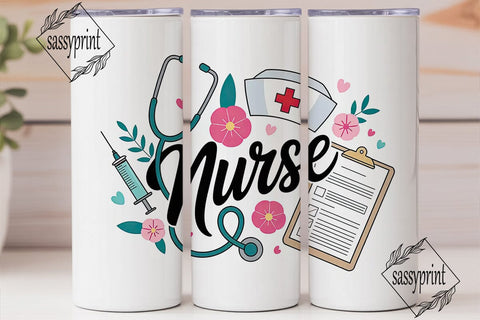Nurse Appreciation Tumbler Wrap Sublimation sassyprint 