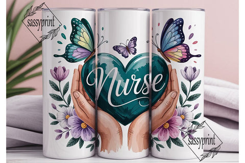 Nurse Appreciation Tumbler Wrap Sublimation sassyprint 