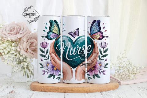 Nurse Appreciation Tumbler Wrap Sublimation sassyprint 