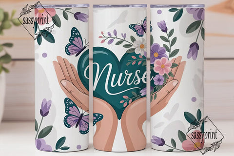 Nurse Appreciation Tumbler Wrap Sublimation sassyprint 