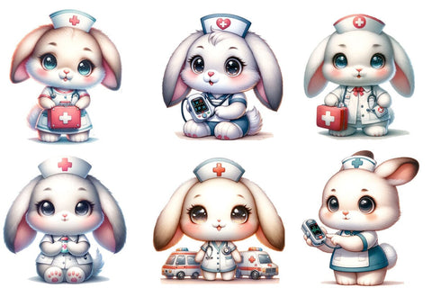 Nurse Bunny Sublimation ,Illustrator Clipart,Quotes and Sayings,Food & Drink,On Sale, Print & Cut Sublimation Newmockups 