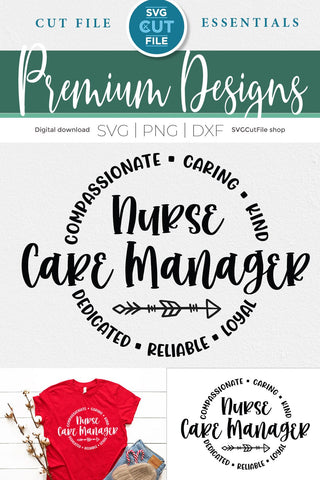 Nurse Care Manager svg, health care worker svg, Nurses Week, Nurse Appreciation, Caregiver, Care SVG SVG SVG Cut File 
