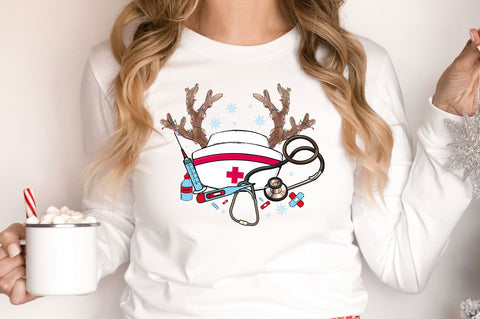 Nurse christmas clipart png design Sublimation Regulrcrative 
