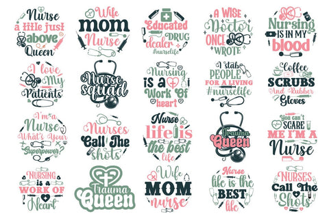 Nurse Christmas Ornament SVG Bundle SVG Angelina750 